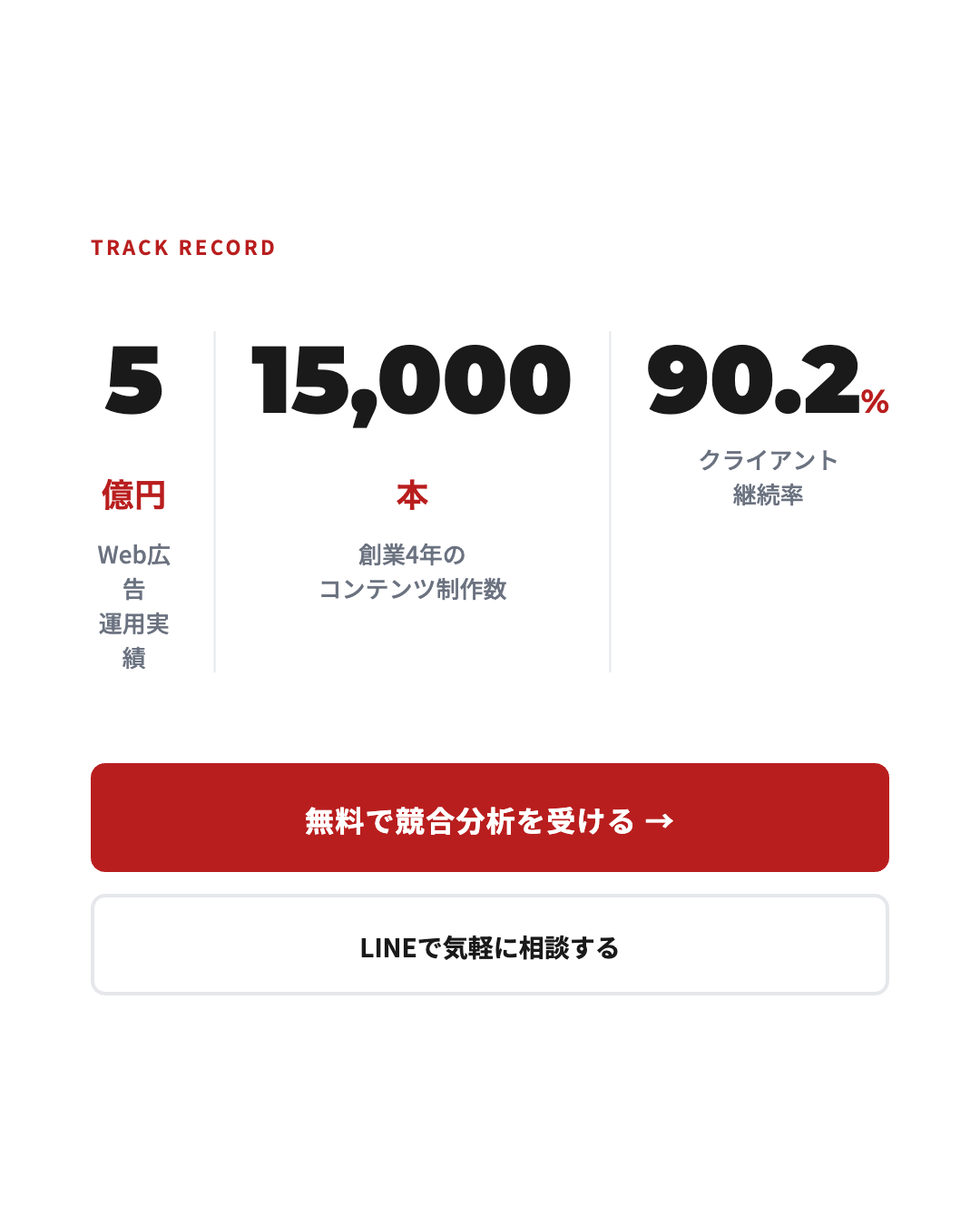 他社と比べてください